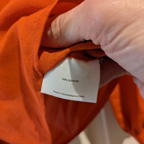 Tory Burch Silk Orange Blouse - Picture 5 of 6